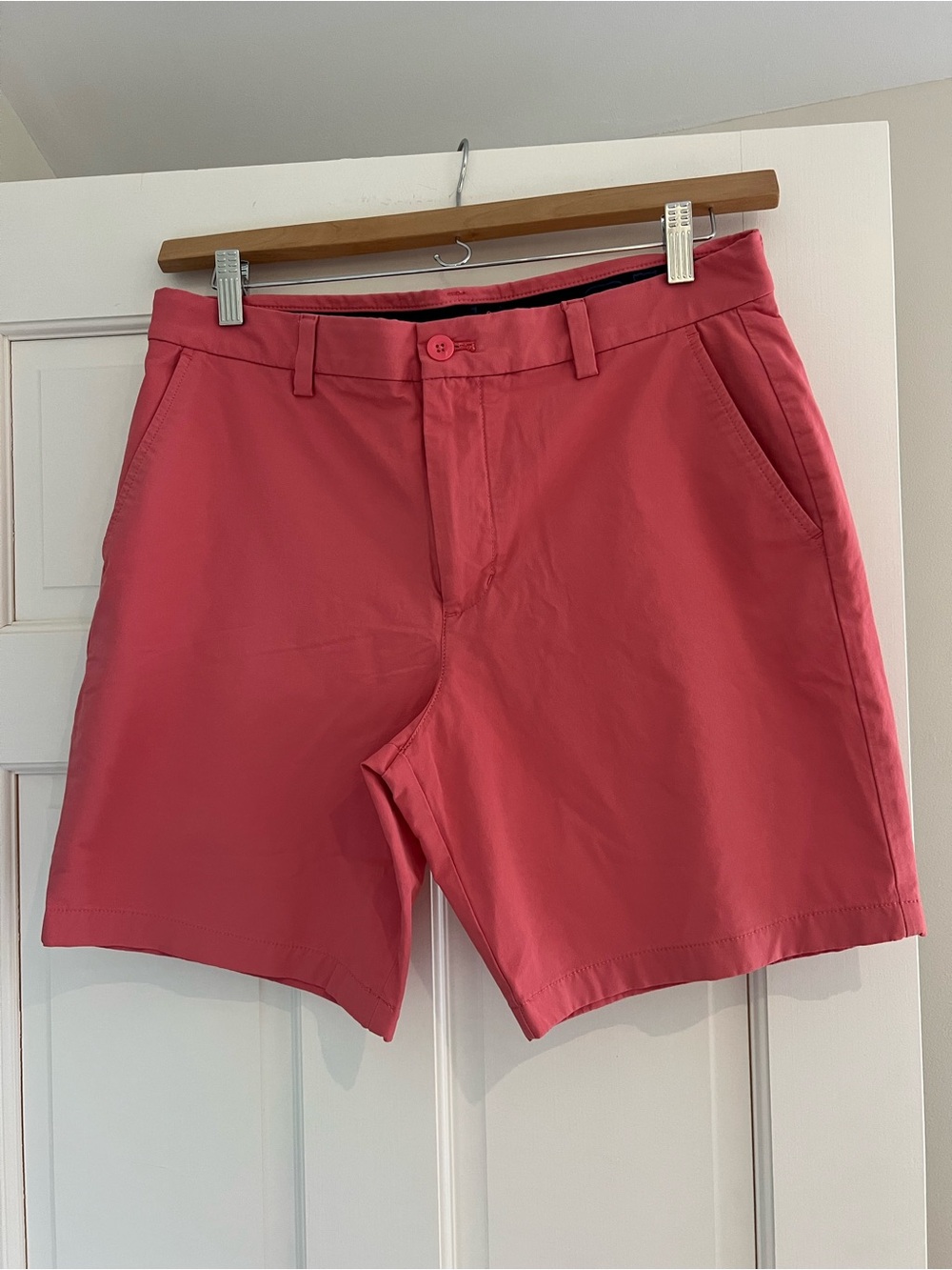 Vineyard Vines Coral Pink Flat-Front Men's Shorts